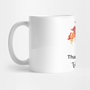 funny design with ketchup stain and kid Mug